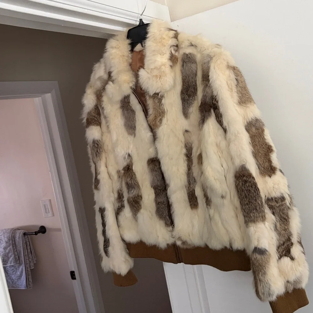 Wilson’s leather genuine, rabbit, fur bomber, multiple colors size XL - Picture 7 of 11